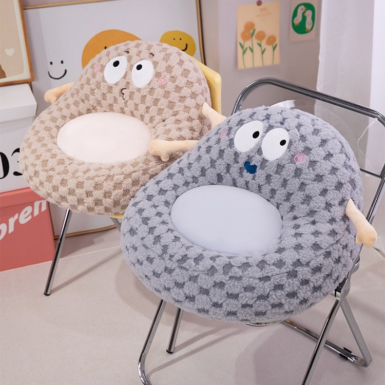 Cojín de futón encantador con ojos grandes, cojín de silla alta, suelo del dormitorio, sofá perezoso, cojín de suelo de tatami