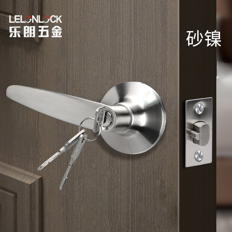 Cerradura de puerta de baño personalizada cerradura de tres barras cerradura de aleación de zinc cerradura de puerta interior cerradura de puerta de dormitorio