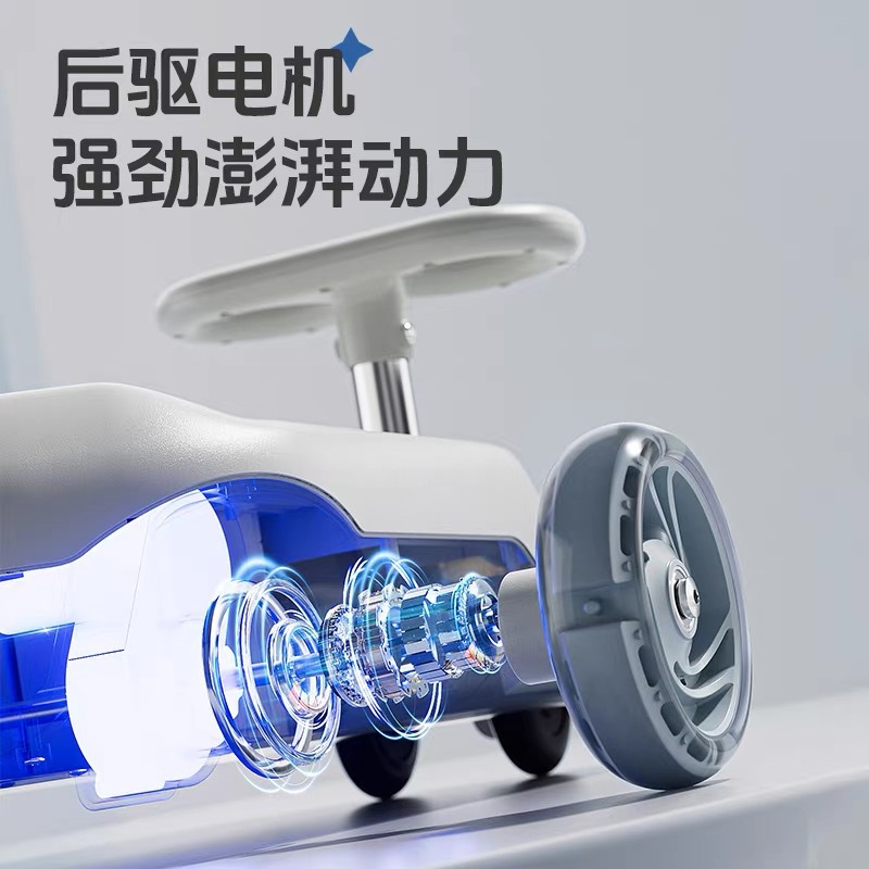 Nuevo coche eléctrico de torsión para niños 2 - 3 - 4 - 5 años anti-rollback patina para bebés cargador de remolque para niños y niñas