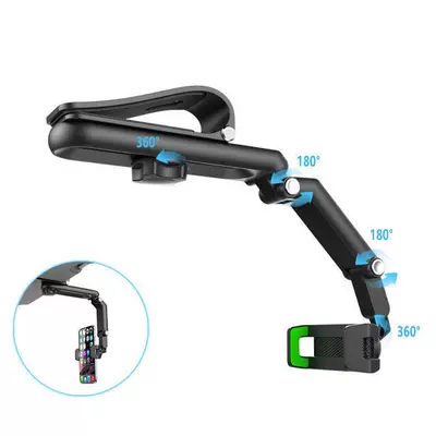 mobile phone bracket air outlet: Car phone holder - sun-visor-bracket-grey