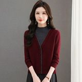 2025新款宽松显瘦半高领内搭上衣假两件毛衣女士秋冬季针织打底衫，女装针织衫/毛衣，妃慕昵服饰