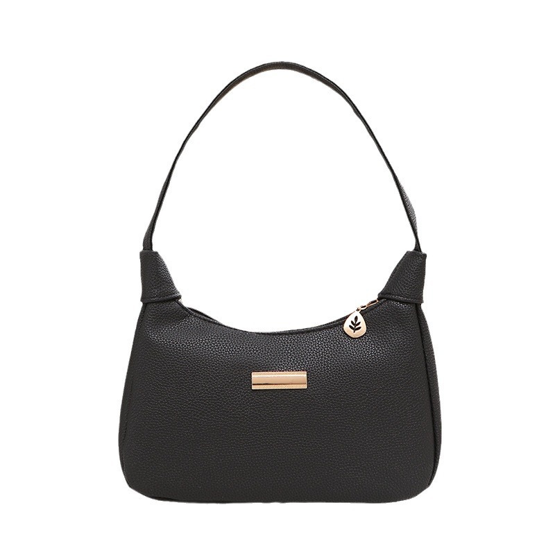 2024 moda litchi estriado sequinilla decoración brazo bolso de mujer fresco dulce bolso de hombro de mujer bolso de mano de mujer