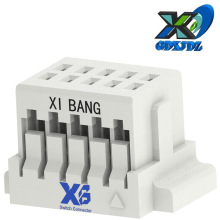 汽车电子 针座15PIN 线对板耐温间距1.0MM连接器 刺破式插头10PIN