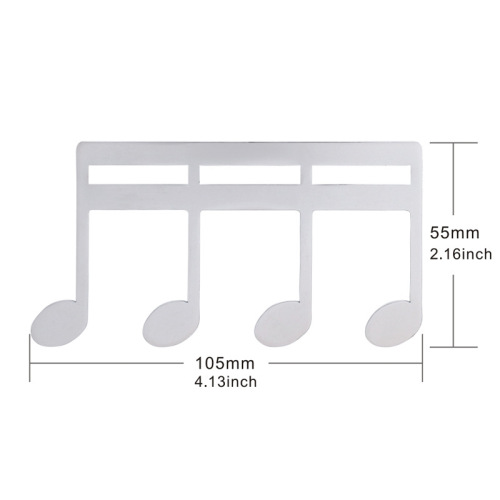 Wholesale multi-color guitar note sheet music clip, metal musical instrument accessories music sheet music clip, music piano sheet music clip