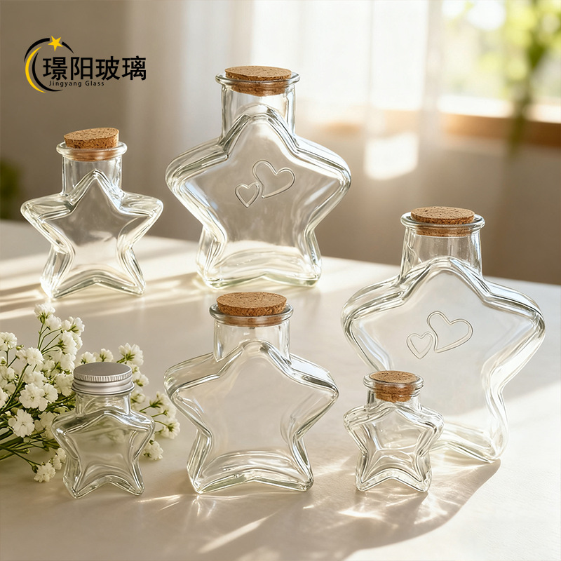 Fábrica al por mayor tapones DIY creativos botellas de vidrio transparente botellas flotantes botellas de mar de la suerte image 5