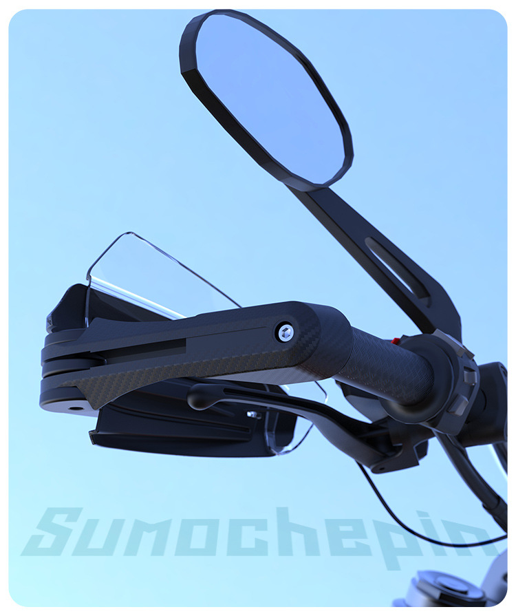 Motorcycle Accessories Led Lighted Handguards, Windproof, Anti-Fall, Foldable Handguards, Led Daytime Running Lights, Turn Signal Lights, Handrails