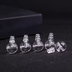 天然の白い水晶の三通の仏塔の仏陀の頭のヒョウタンのDIYの手の串の仏の玉のネックレスのボールのアクセサリーの部品は卸売りします。