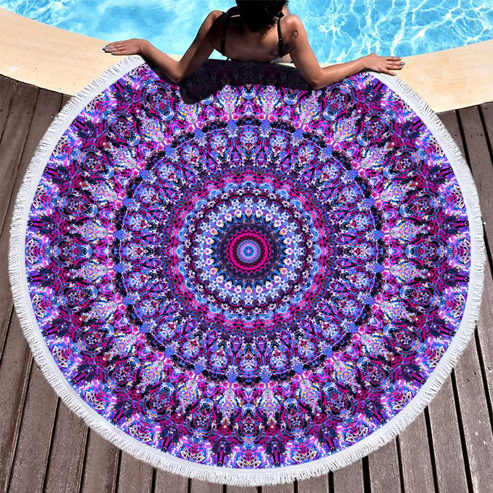 760g Weight Beach towel Home Textiles & Decor Type Superfine Fiber Material Geometric Pattern Casual, Ethnic Style Style Casual Ethnic Style Geometric Superfine Fiber Beach Towel Towels 13