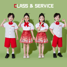 六一儿童中国风演出服小学生毕业季班服套装幼儿园诗歌朗诵表演服