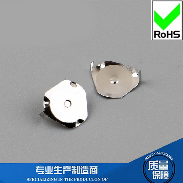 0.8mm三角形锅仔片带脚不锈钢复位开关带点微动薄膜电路板电子