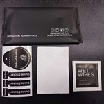 激光无尘布贴膜辅助工具包手机钢化膜屏幕清洁包干湿酒精包三件套