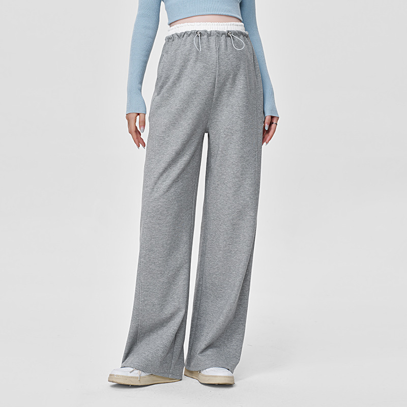 Maternity Wide-Leg Pants Spring Style Without Belly Support Sports Long Pants 2026 New Casual Sweatpants Spring Straight-Leg Pants