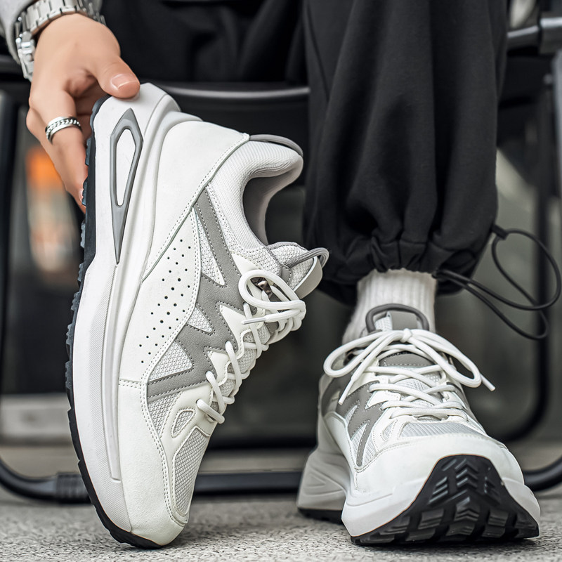 Men's Sports Shoes 2026 New Summer Thick-Soled Shock-Absorbing Running Shoes for Teenagers Versatile Casual Trendy Outdoor Shoes Men's Sports Shoes 2026 New Summer Thick-Soled Shock-Absorbing Running Shoes for Teenagers Versatile Casual Trendy Outdoor Shoes