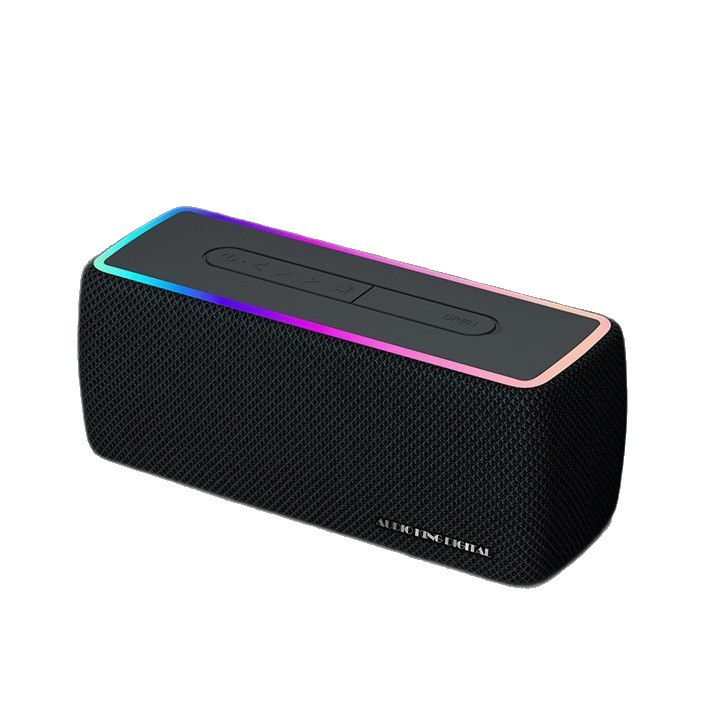 Altavoz Bluetooth de tela de alta gama AKD-W3, producto superventas transfronterizo, con graves potentes, altavoz para computadora de escritorio con luces RGB sensibles a la luz.