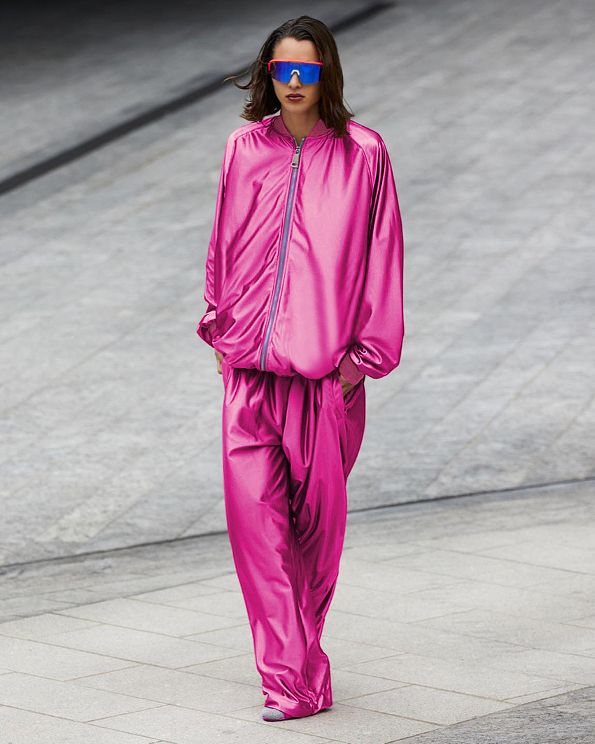 Fashion Punk Streetwear Solid Color Spandex Polyester Pants Sets 2 Piece Set