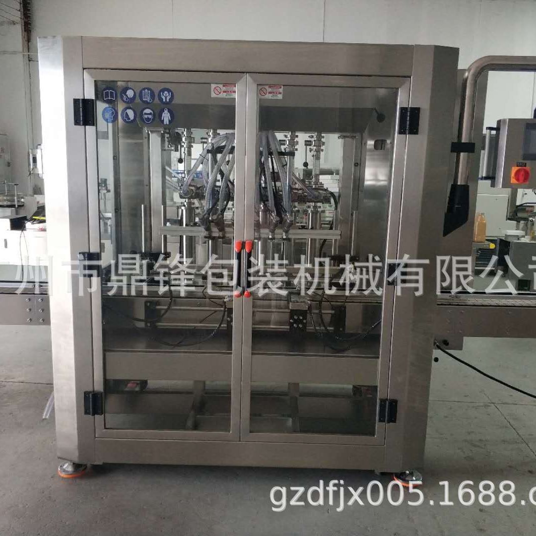 全自动罐装生产线可配贴标机  酒精洗消毒洗手凝胶液体膏体灌装机
