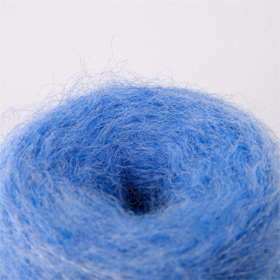 5.5NM羽绒纱线弹力拉毛纱纱线长毛磨毛纱纱线厂家供应