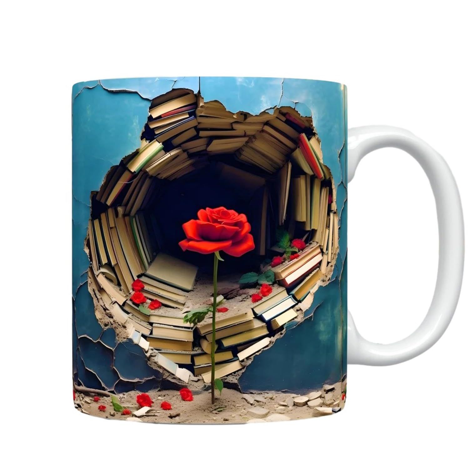 Taza multiusos del diseño creativo del espacio de la nueva Taza de cerámica transfronteriza de la estantería 3D