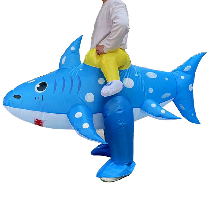 Disfraz inflable de dinosaurio personalizable Alien Shark Dress Up Halloween Espectáculo divertido Decoración de fiesta Resurrección