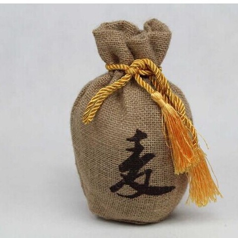 深圳供应纯天然麻布酒袋 dingzhi 可加印logo 免费拿样收纳抽绳