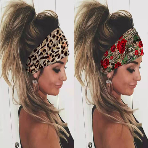  New Arrival Women's European & American-Style Yoga-Friendly Hip-Hop Headscarf, Cycling Hairband, Streetwear Scarf, and British-Style Silk Neckerchief