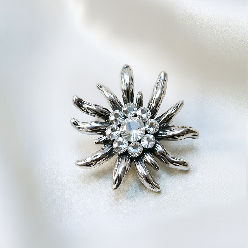 Edelweiss broche voor dames luxe accessoire van hoge kwaliteit_voghion.com