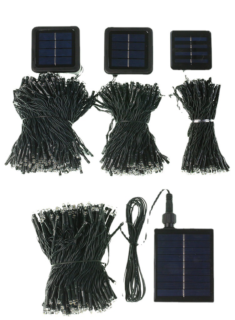 Amazon al aire libre LED luz solar cadena estrellado Cadena de luz 8 funciones vacaciones luces decorativas jardín luces de colores Patio