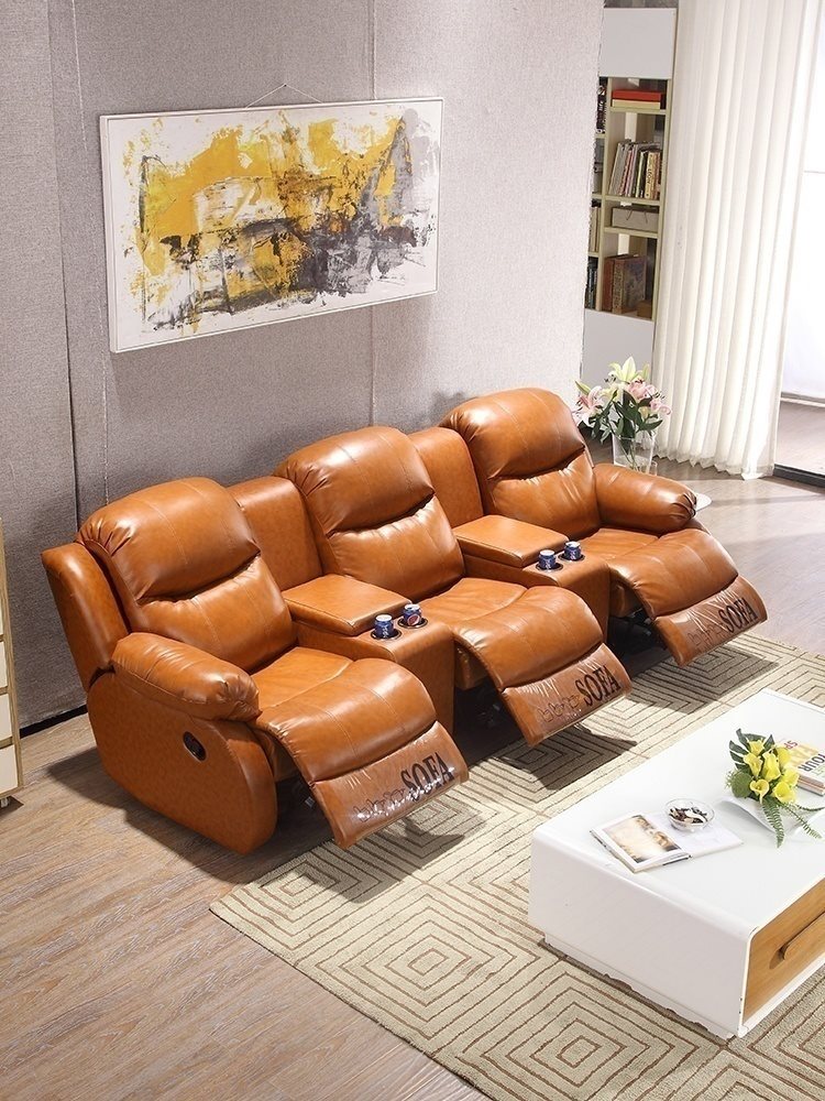 First-Class Electric Functional Cabin Cinema Hall Sofa Private Villa Home Theater Seat Viewing Room Sofa