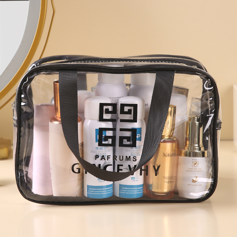 Bolsa de lavado de pvc, impermeable, separación seca y húmeda, bolsa de cosméticos portátil de gran capacidad, bolsa de almacenamiento portátil de baño de fitness de viaje