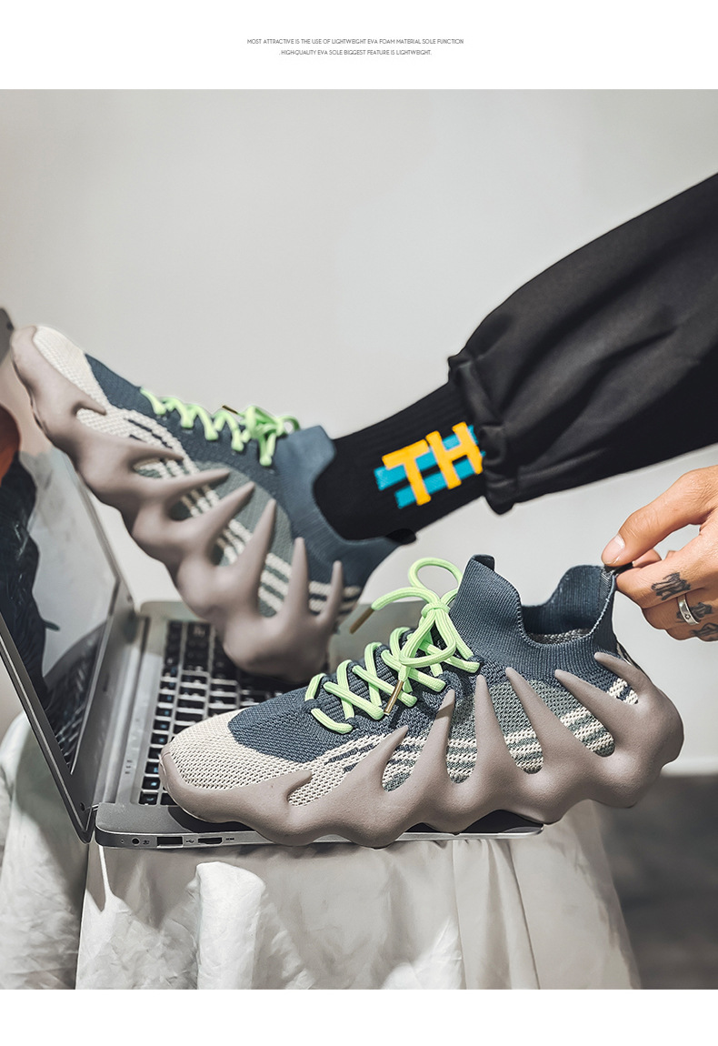 2023 Sommer neue Herren Sportschuhe Studenten Vance Kokosnuss Schuhe atmungsaktiv fliegendes Mesh Casual Running trendige Schuhe_voghion.com