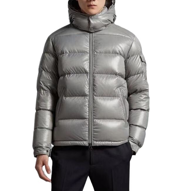 Maya Series Winter Ski Season Warm Short down Jacket Couple's Coat for Men and Women, Gray Color