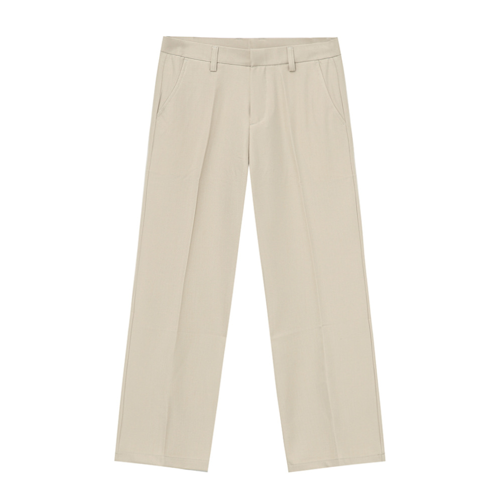 MTLCLOTHES Hombres| 2024 otoño nuevo producto simple de color sólido delgado cómodo pantalones casuales rectos pantalones