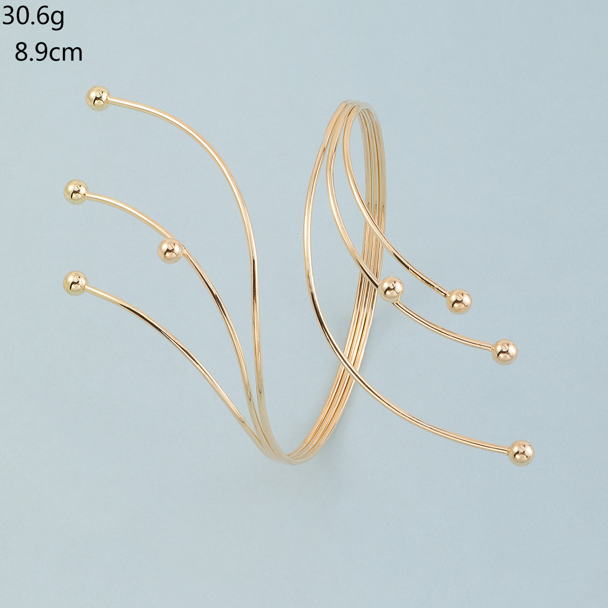 24g Weight Alloy Pendant Material No Inlaid Inlay Material arm bracelet Classification Alloy Chain Material Anniversary, Business, Travel Occasion Alloy Material Geometric Pattern All Seasons Season Women'S Gender Fashion Style Fashion Hollow Geometric Pattern Butterfly Leaf Alloy Bracelet 5