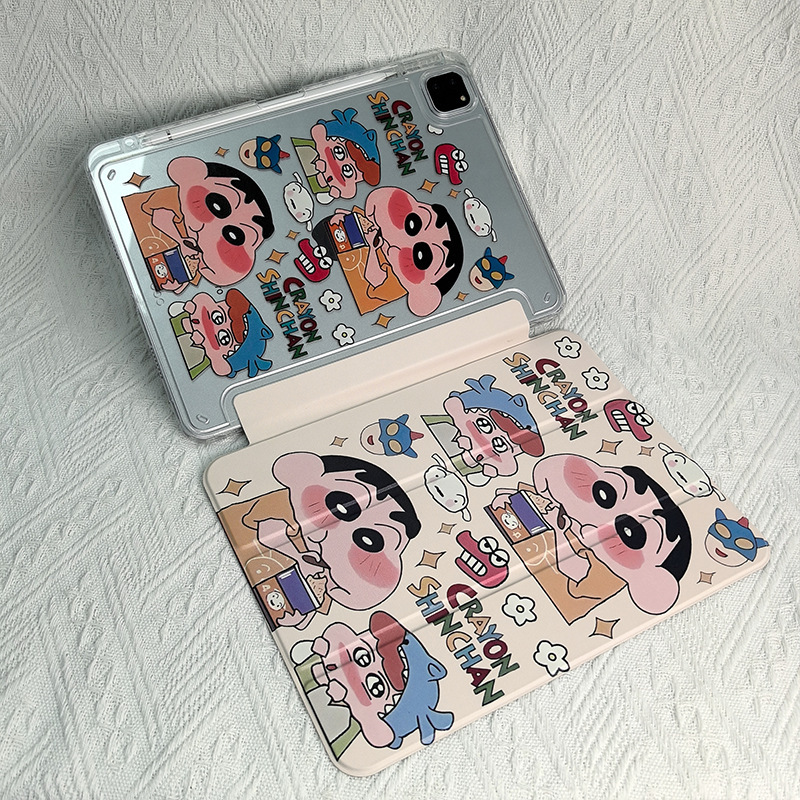 Suitable for ipad2024 protective cover air6 Apple pro11mini7 screen magnetic iPad10 protective case cartoon