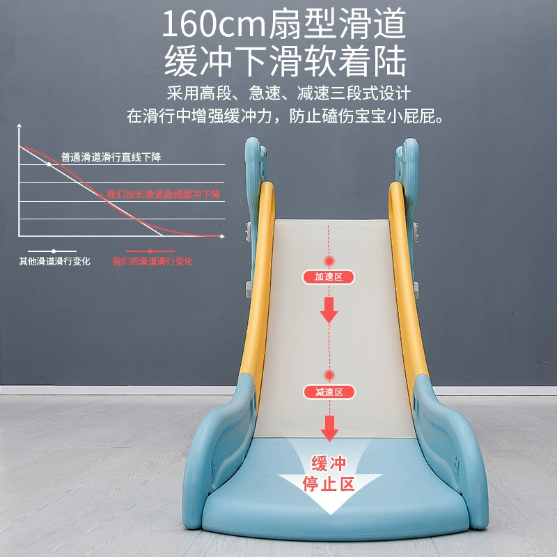 Folding travel slide for kindergarten, increased thickness, can climb