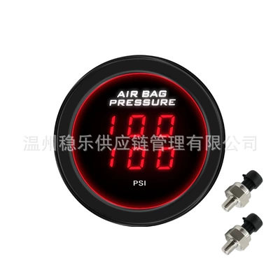 automobile instrument Gauge with Dual Screens, Modified - red-light-with-psi