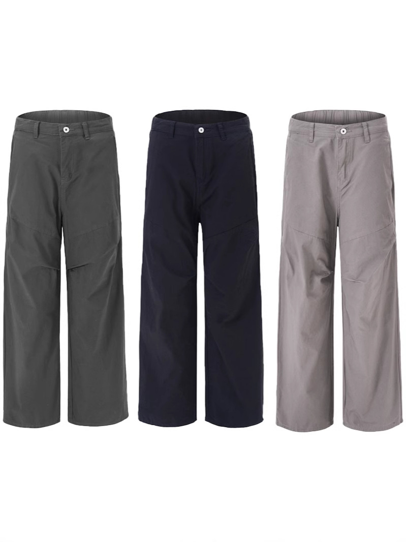 LKTMメンズ # アメリカンレトロcleanfit傘兵しわ工装ズボン男女潮牌ゆるいカジュアルパンツ