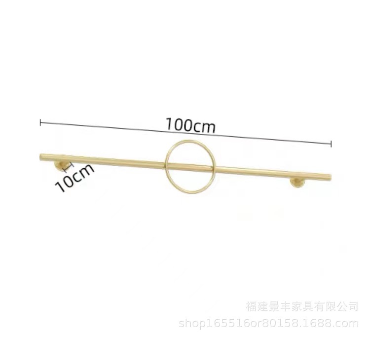 100CM 길이의 원이 달린 나노 골드 한 단어