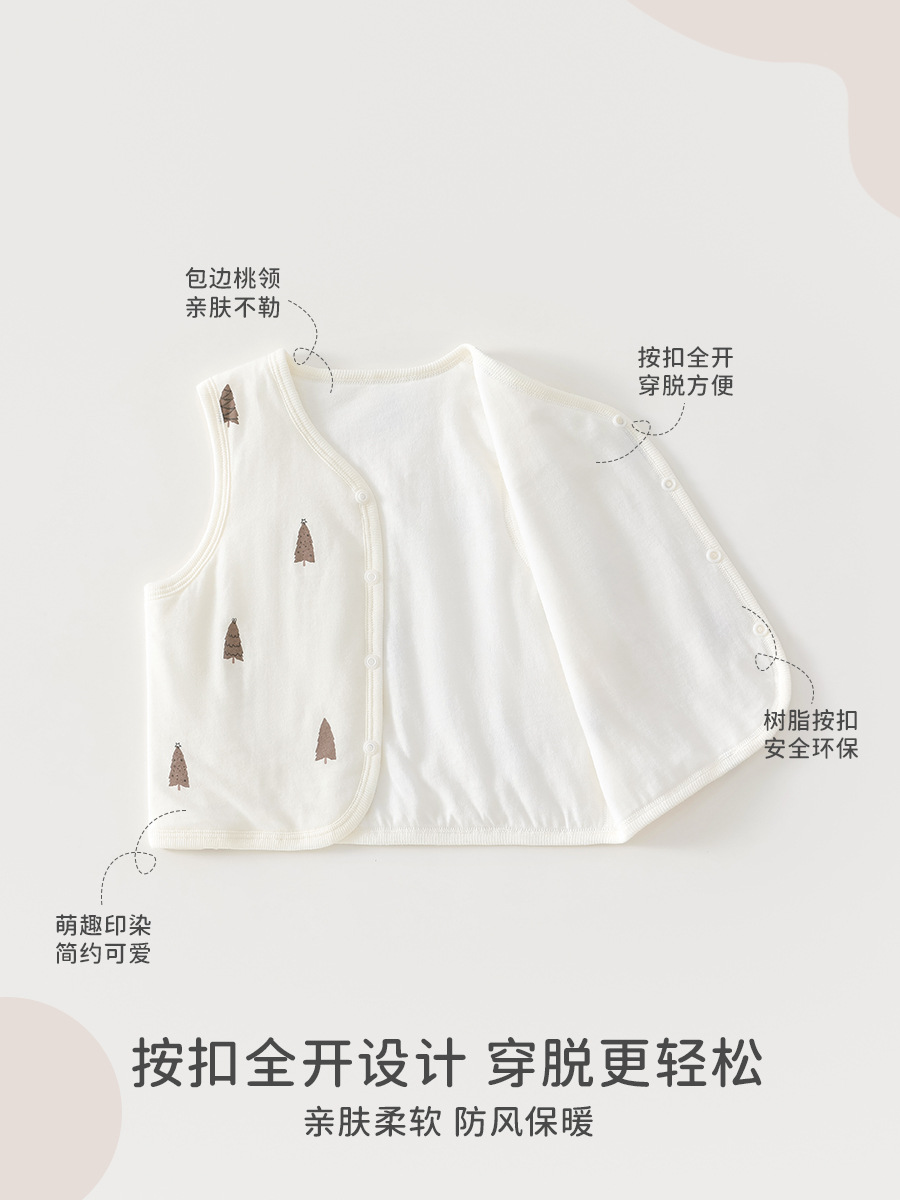 Baby chaleco de otoño y invierno 40 gramos chaleco cálido de algodón para bebés engrosado calentamiento cardigans sin mangas chaleco de hombros para bebés