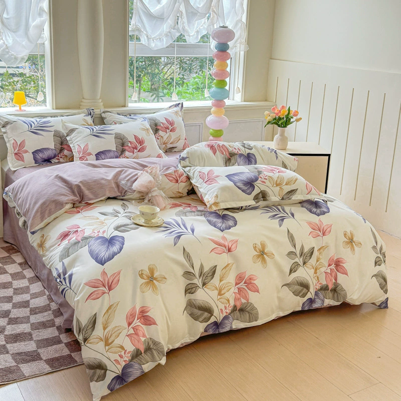 Комплект постельного белья для дома в свежем стиле, 150x200 см, одинарный пододеяльник, три или четыре предмета, доступны различные размеры