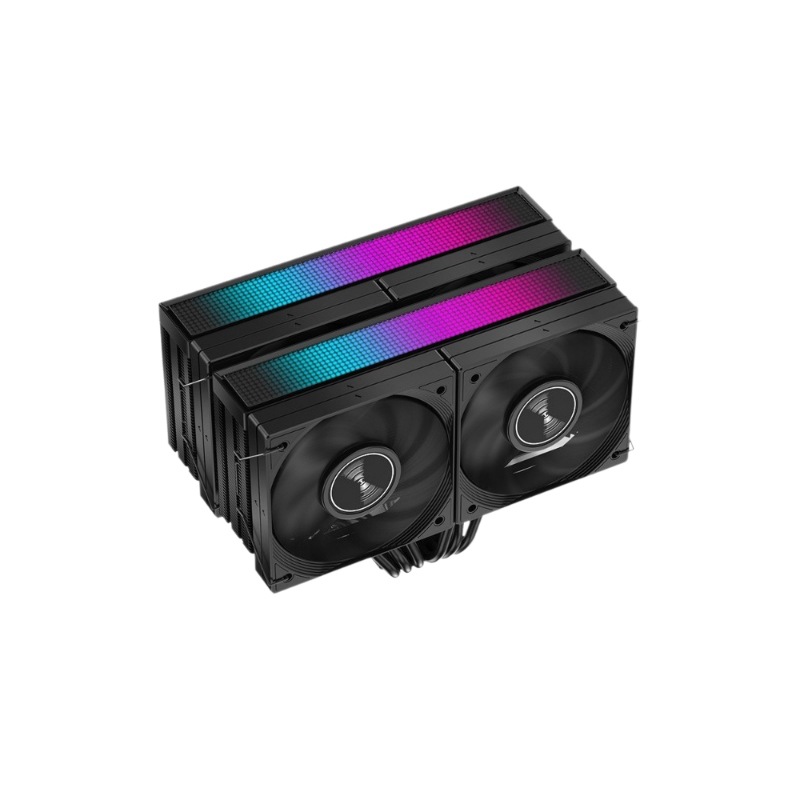 JIUSHARK NINGUNTE CLIMERADOR DE CPU JF15K Twin Tower 10CM4 Ventilador sin memoria 6 Tubo de calor PWM refrigerado por aire