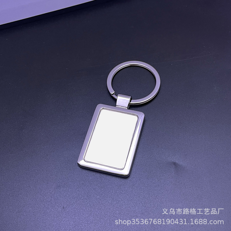 Llavero de Aleación de Zinc, Placa de Aluminio para Sublimación, Colgante para Fotos, Llavero Metálico, Pequeño Obsequio, Regalo Promocional