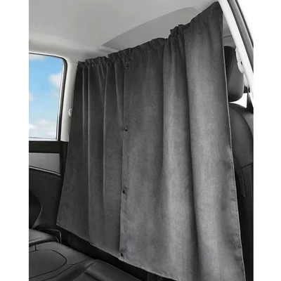 Freely Openable and Closable, Car curtains - grey-small-size-suitable-for-cars-and-suvs