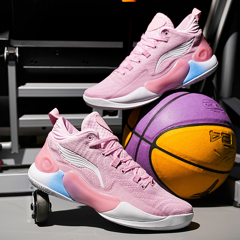 high quality mesh breathable basketball shoes wear-resistant actual combat friction will ring young students outdoor sneaker Jinjiang