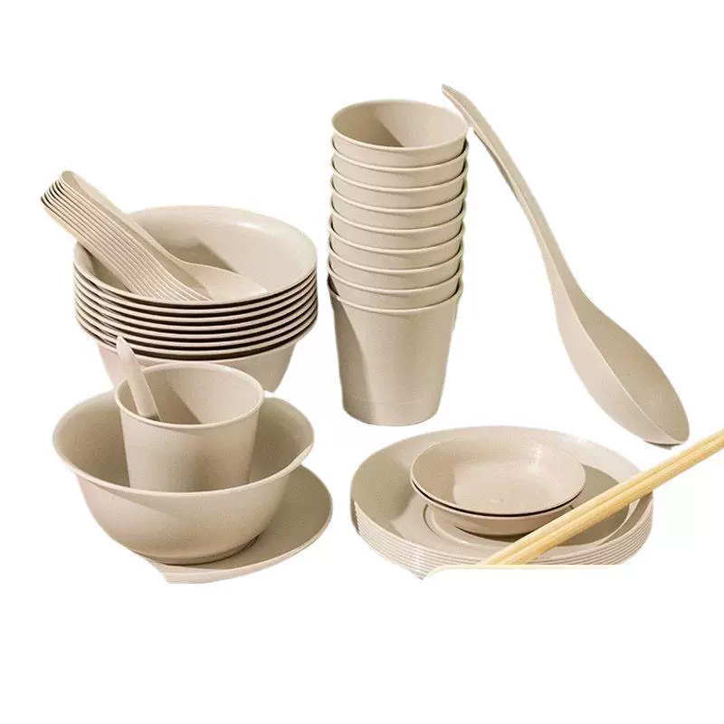 disposable tableware, set
