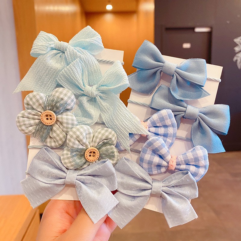 Accesorios coreanos para el cabello con lazo para niñas, ligas elásticas para niñas pequeñas que no dañan el cabello, diademas de dibujos animados para bebés.