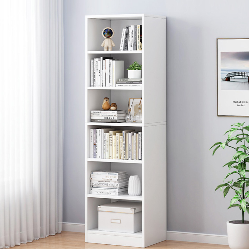 Estantería de piso a techo, hogar, sala de estar multicapa, armario de almacenamiento junto a la pared, estantería simple y moderna de versión estrecha, estantería simple
