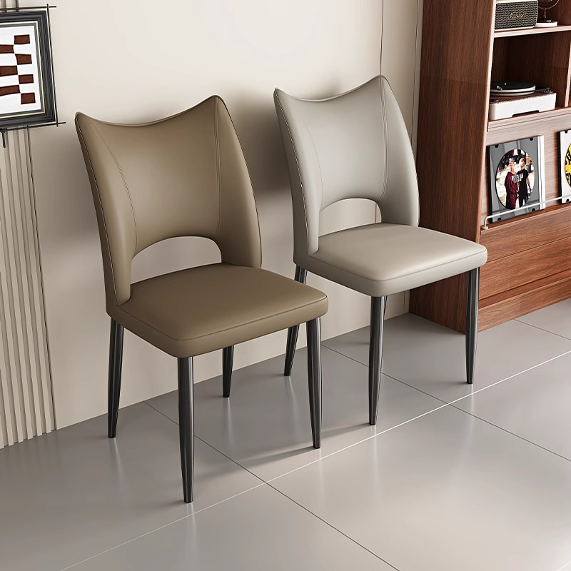 Silla de comedor de lujo ligera moderna nórdica, silla de respaldo para el hogar, silla de negociación de hotel, silla de comedor, mesa y silla de comedor, restaurante de ocio, taburete simple