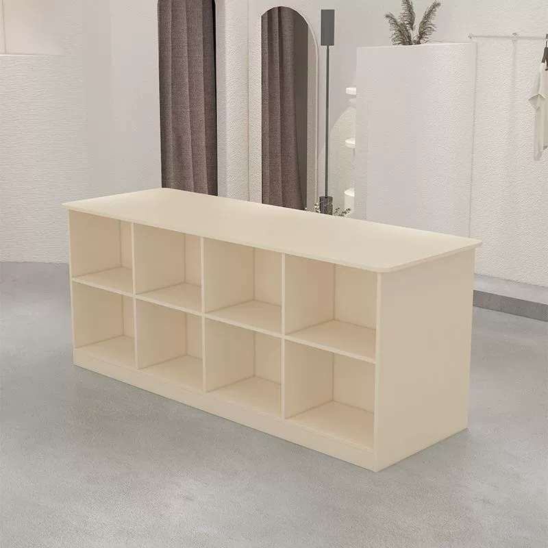 Центральный островной шкаф, витрина, двусторонний магазин одежды, двусторонний магазин женской одежды, средний витринный шкаф, стойка для потока, демонстрационный стол