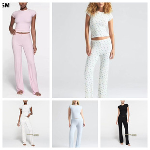 SKIMS��Ʒ����ɺͬ��SOFT LOUNGE LACE����T��ӡ��
